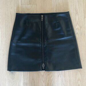 Aritzia Faux Leather Mini Skirt